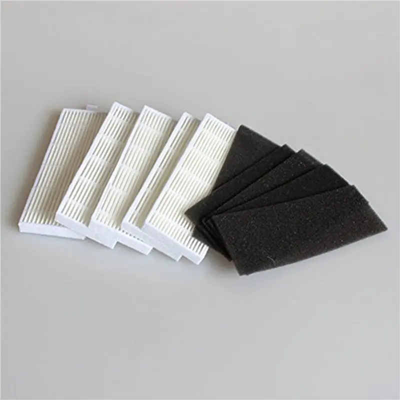 ABLD NEW 40Pcs Sponge + 40Pcs Hepa Filter For Replacement Chuwi Ilife A4 Robot Vacuum Cleaner