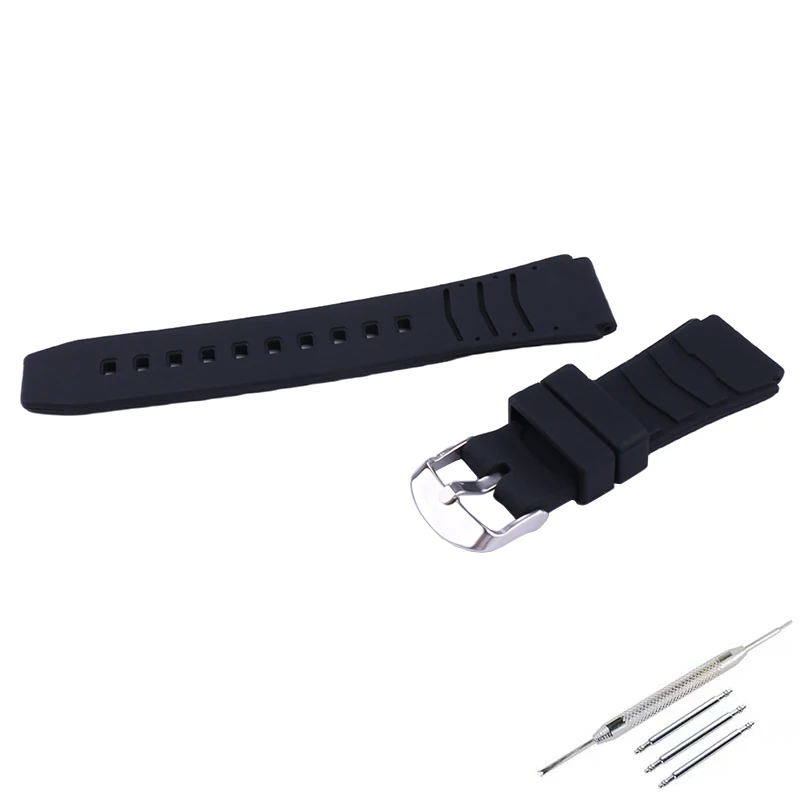 Men's silicone watch strap accessories compatible for Casio PRG-80 PAG-80 PRW-1000 PRW-1100 women rubber sports wristband buckle