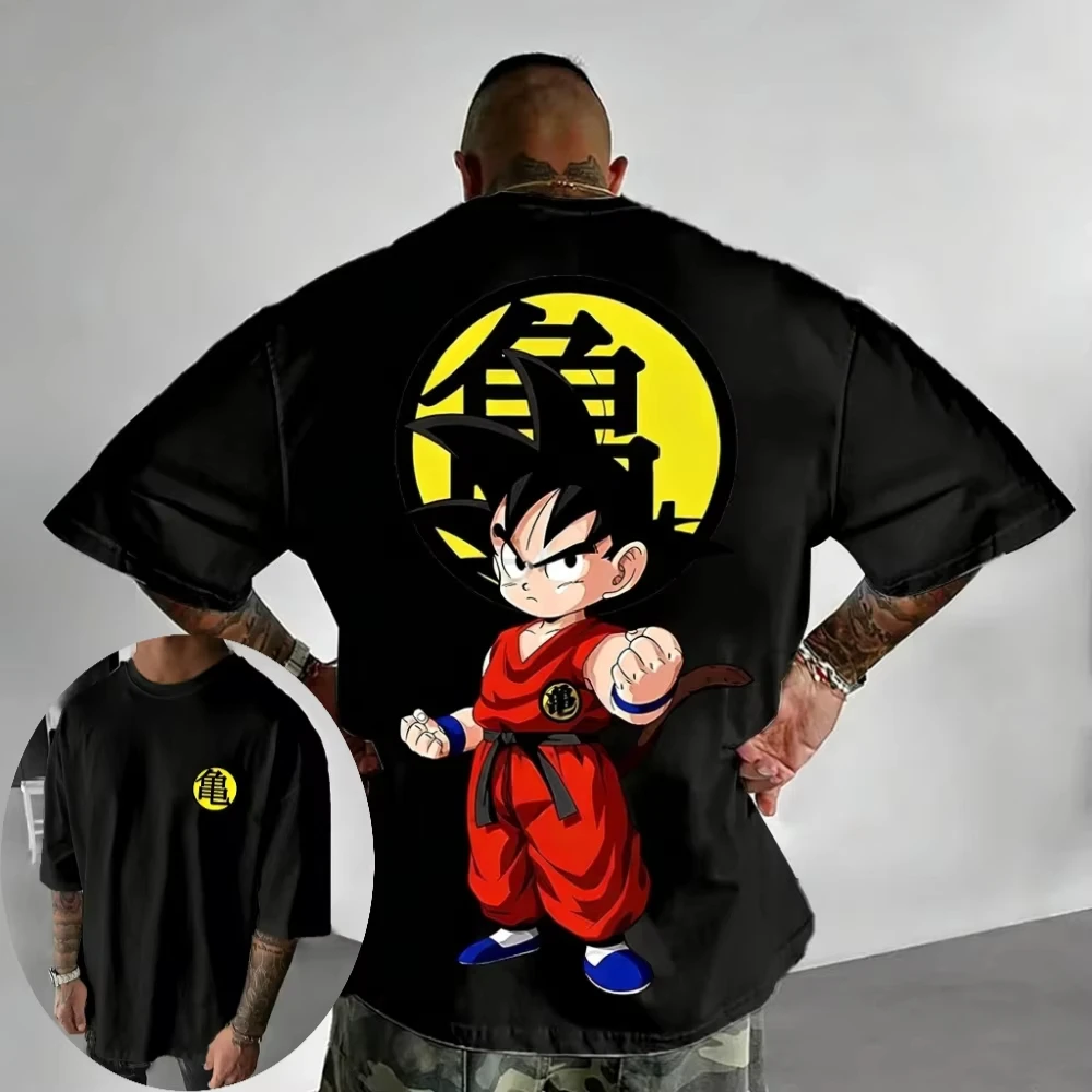 Dragon Ball Z Men's and Women's T-Shirts Son Goku Anime Tee 2026 Summer New Boy's Short Sleeves T-shirts
