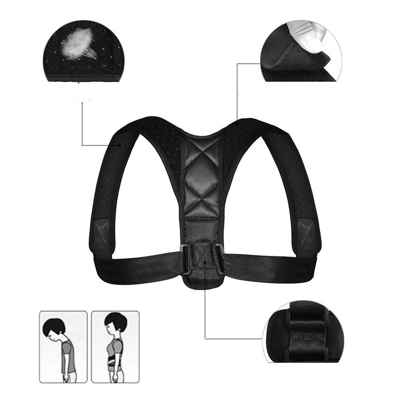 

Корректор осанки для спины, женский и мужской регулируемый пояс для поддержки спины для сколиоза и коррекции горбатой спины, облегчение боли