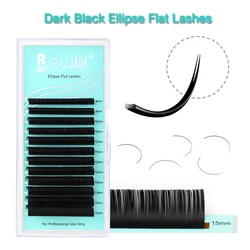 Classic Flat Lash Extensions Individual Mink Matte Ellipse Flat Lash Split Tips Cashmere Volume Silk Eyelash Extension Supplies
