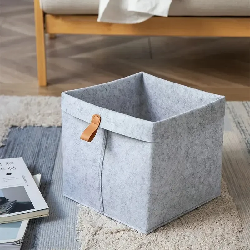 Various Clothes Felt Storage Baskets Home Bathroom Laundry Bucket Office Sundries Box Toy Storage Box Dormitory Underwear Storag