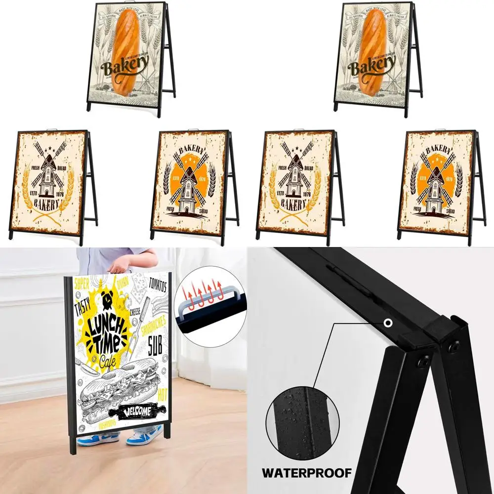 

Double-Sided 24x36 Heavy-Duty A-Frame Signboard for Outdoor Advertising (Frame Only)