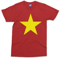 Vietnam Country Flag T-shirt Vietnamese Yellow Star Symbol Asia Gift Unisex Top