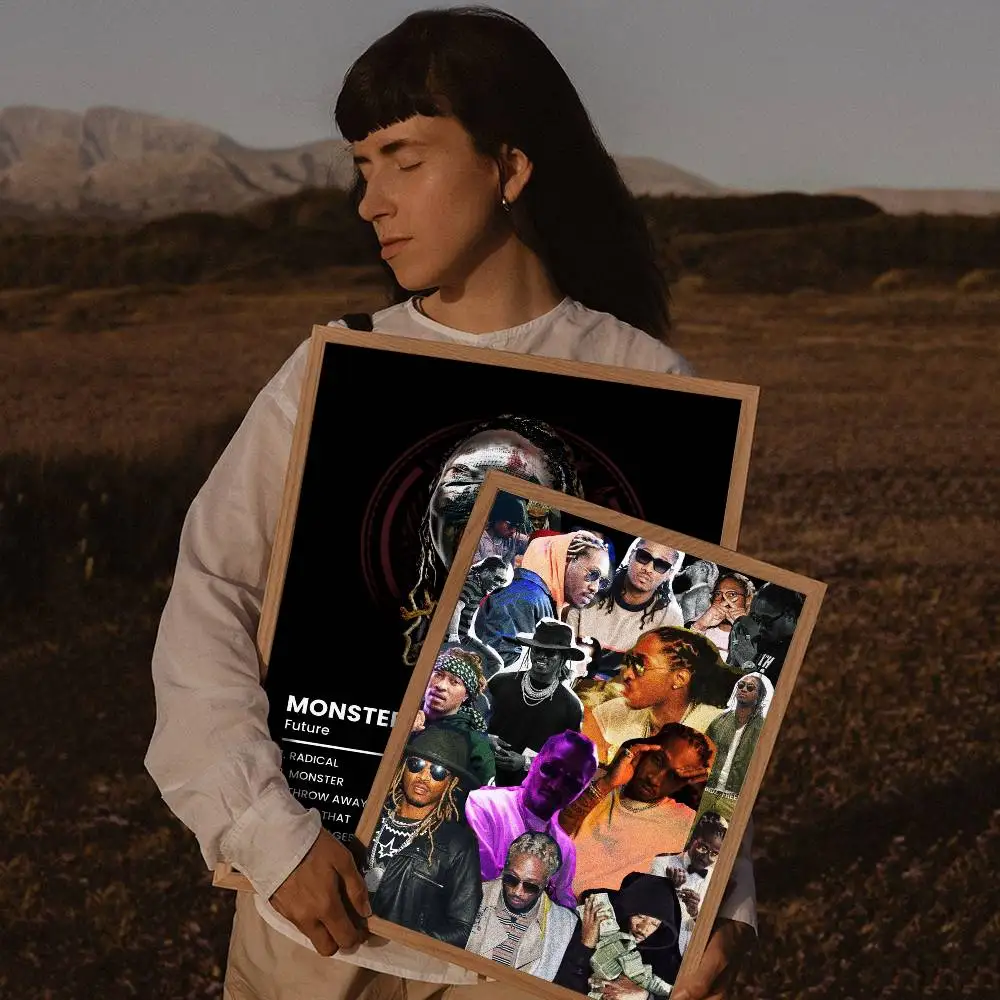 المستقبل الهيب هوب مغني الراب الكلاسيكية أنيمي المشارك للماء ورقة ملصق مقهى بار غرفة جدار ديكور #3