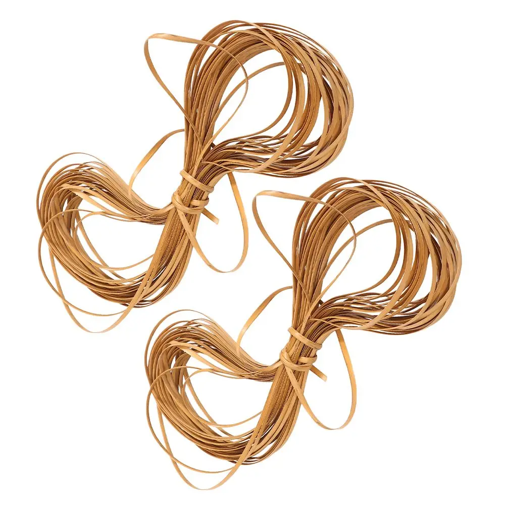 

2 Rolls PE Rattan Material Repair Kit for Furniture Chairs Tables Sofas Wood Grain Effect Basket Weaving Supplies Plastic Wicker