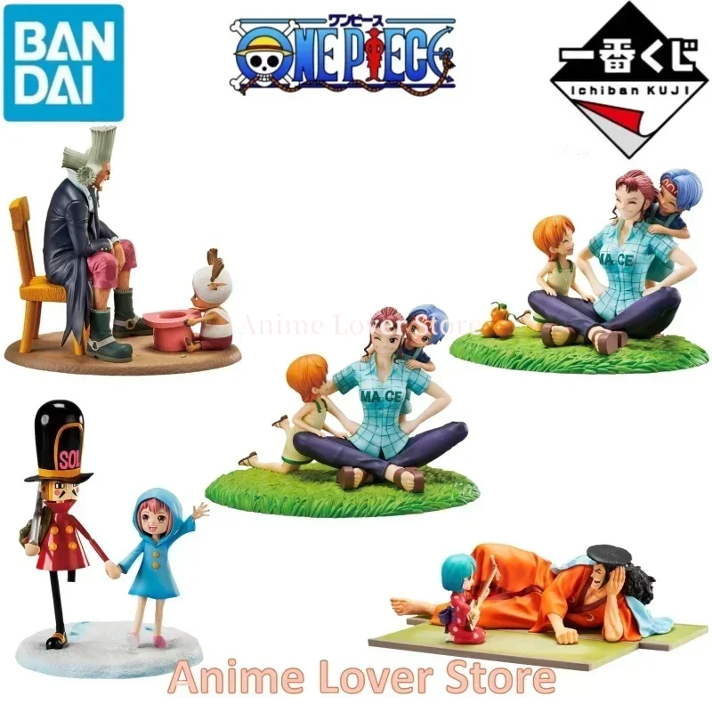 

Bandai Original One Piece Ichiban Kuji Emotional Stories 2 Nami Chopper Hiluluk Oden Hiyori Rebecca Anime Figures Toys for Kids