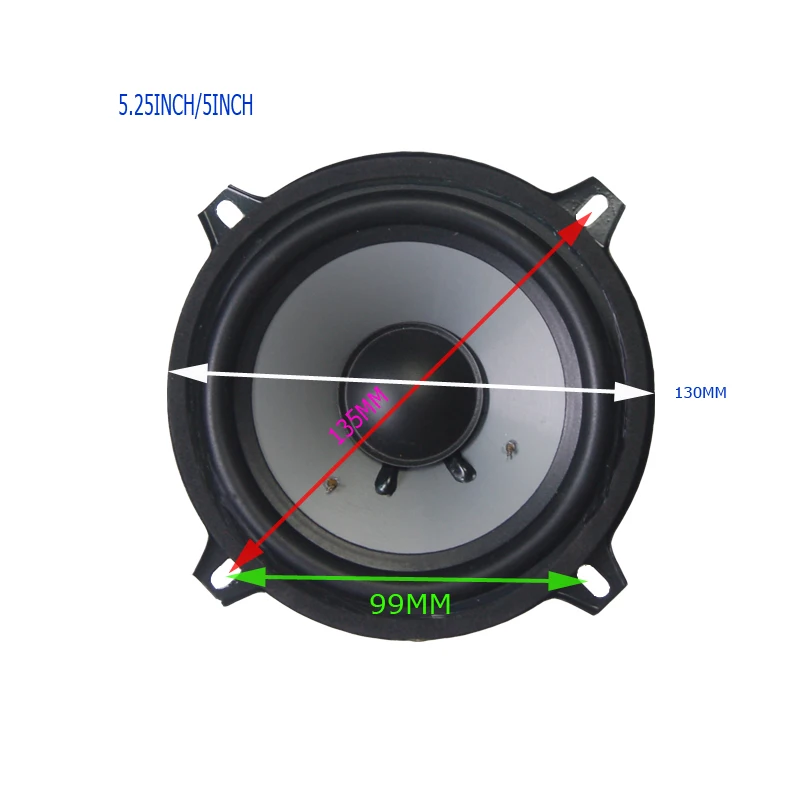 HiFi سيارة الصوت مكبر الصوت Midrange ، مكبرات الصوت السلطة ، حافة المطاط الأسود ، مخروط PP ، HiFi ، مكبرات الصوت Midrange ، KTV ، 6.5 "، 5" ، 4 أوم