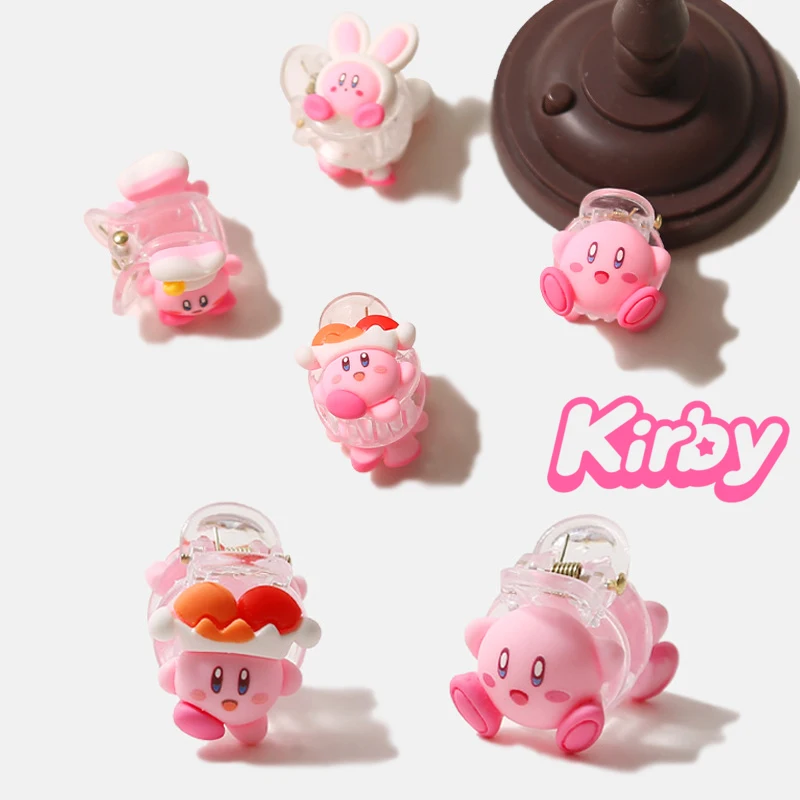

Заколки для волос Kirby Kawaii, зажимы для волос для девочек, Мультяшные головные уборы, милые женские боковые челки, украшение, зажим, заколка, Детские аксессуары для волос