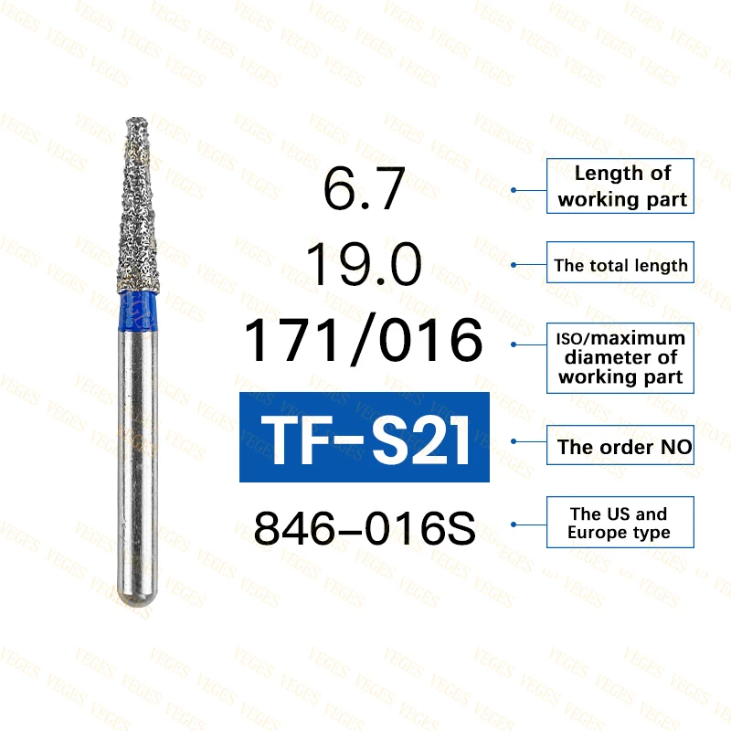 10 Stuks Tandheelkundige Fg Diamant Burs Tandheelkundige Hoge Snelheid Handstuk Burs Tandheelkundige Diamant Burs 1.6Mm Schachtdiameter