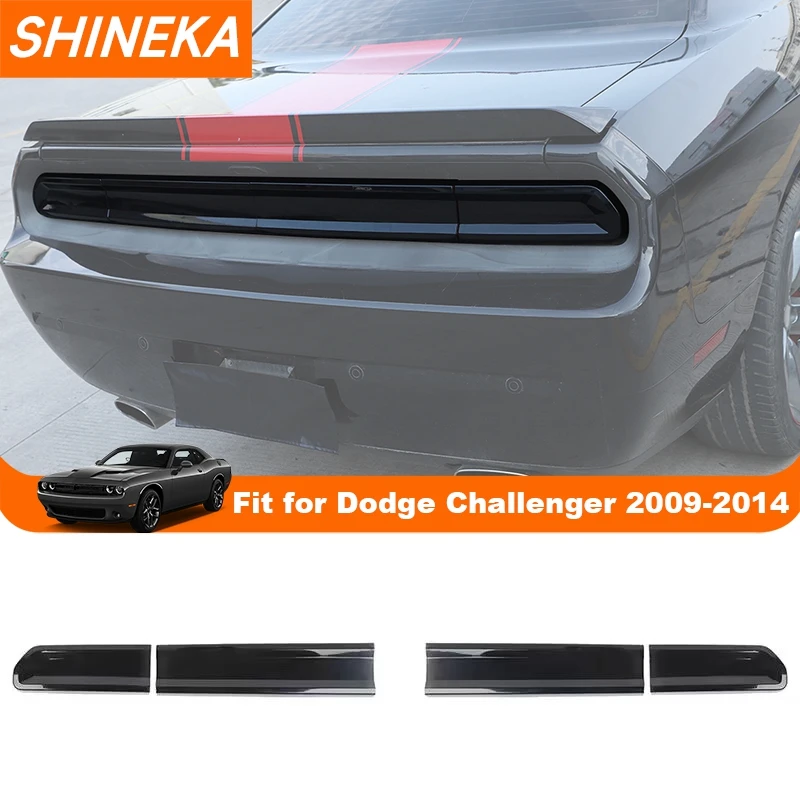 SHINEKA Car Rear Tail Light Lamp Decoration Cover For Dodge Challenger 2009 2010 2011 2012 2013 2014 Taillight Cover Accessories