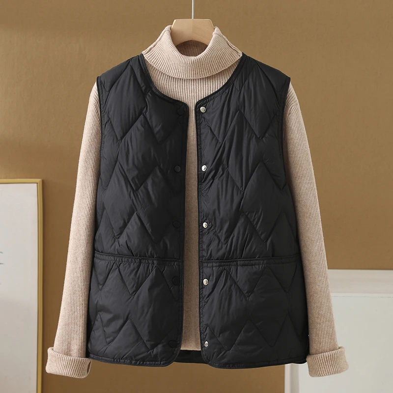 

Women's Faionable ort Lightweight Cotton Vest Winter New Arrival Slim Fit Inner Coat Top Small Size Friendly Outerwear