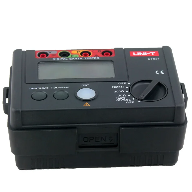 UNI-T UT521 UT522 Digital Grounding Resistance Tester, Loop High-precision Lightning Protection Grounding Resistance Tester