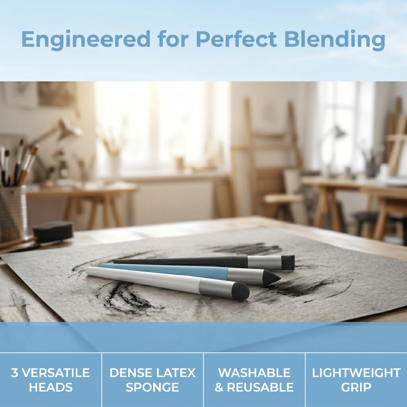 Professional Sketching Blendin - Sketching Charcoal Set recension och pris