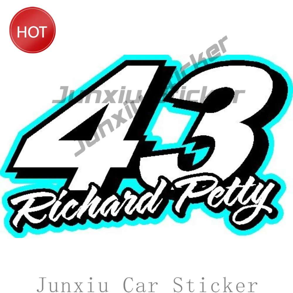 43 Richard Petty Racing Large Unique Pvc Decal Uv Protection For Trunk Bumper Sticker Exterior Decoration Vehicle