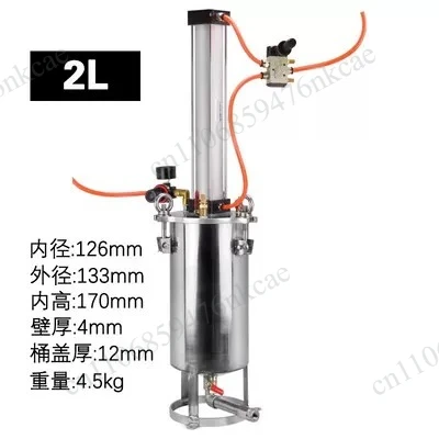 Stainless steel piston, pressure cylinder, cylinder, piston, filled with rubber
