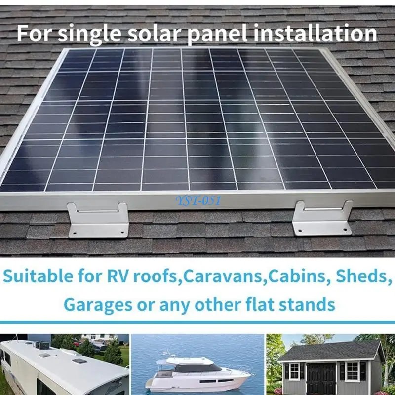 E15A Solars Panel Z Brackets Adjustable  Metal Mounts Heavy Type Rustproof for Sun Exposure