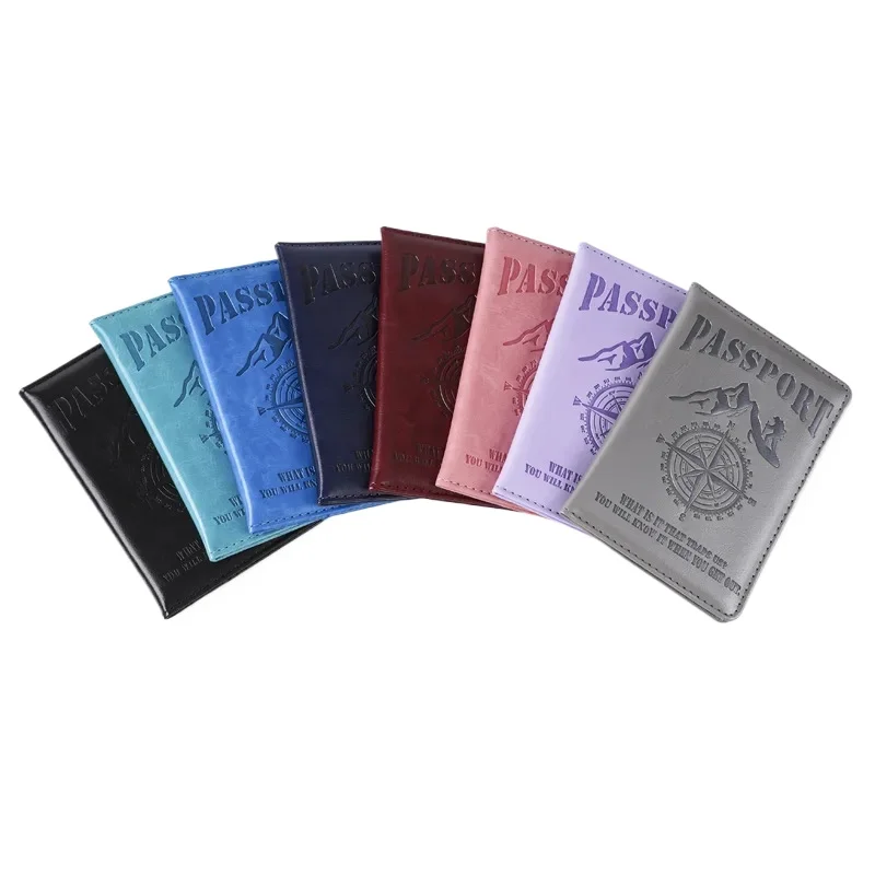 2025 Compass Printed Color Change Passport Cover Passport Holder Ticket Clip Passport Wallet Travel Wallet ID Card Holder Unisex