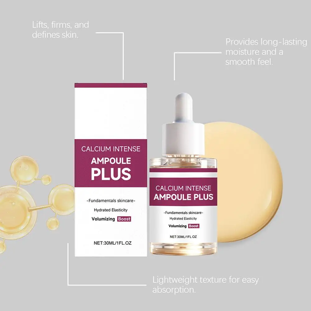 CALCIUM INTENSE AMPOULE PLUS Essenza per il trattamento del viso Siero idratante a base di peptidi Lift Firms Migliora il blocco dell'umidità cadente