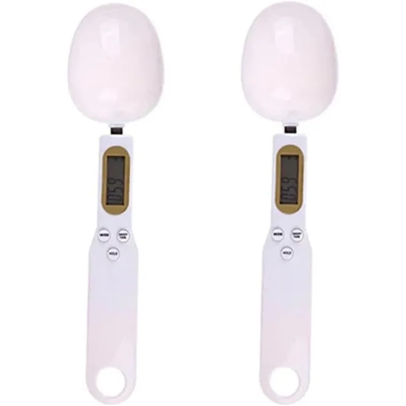 Digital Weighing Spoon, Electronic Measuring Scale with LCD Display, Adjustable for Coffee Flour Powder Baking Kitchen Use