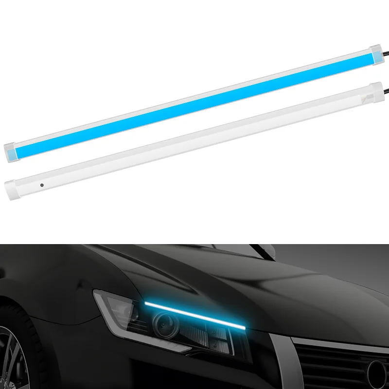 

Car LED daytime running light ultra-thin light guide strip turn signal flow turn signal decoration car light strip