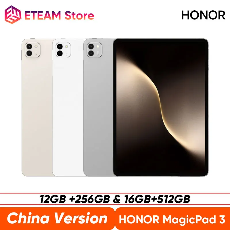 

2025 Original HONOR MagicPad 3 China Version Snapdragon 8 Gen 3 13.3'' 165Hz LCD Display 12450mAh Large Battery 66W SuperCharge