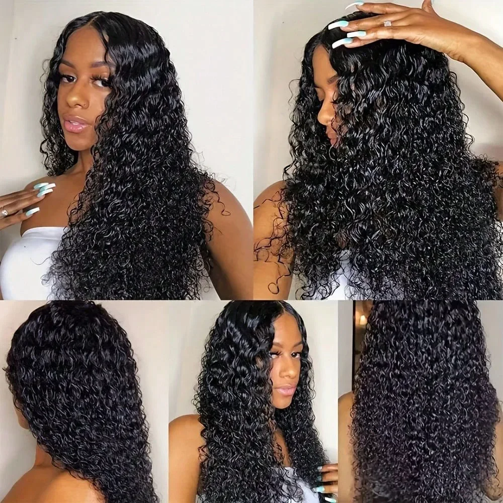 5x5 Gluess Lace Kinky Curly Wig Human Hair Ready to Wear 30 40 Inch Curly Wigs Pre Cut 13x4 13x6 Lace Wig Deep Wave Wig Preplucked 250% Density