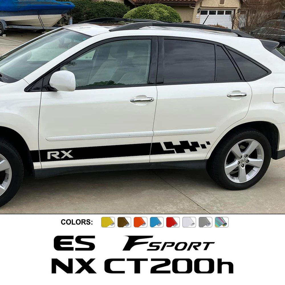 

Car Stickers For Lexus CT200H ES FSPORT GS GX 400 IS LS LX NX RX 300 330 UX Vehicle Door Side Decor Decal Cover Auto Accessories