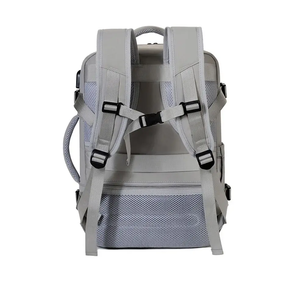Waterproof Travel Backpack Multi-Pocket 180-Degree Opening Laptop Backpack Large Capacity Top Carry Handle Expandable Backpack