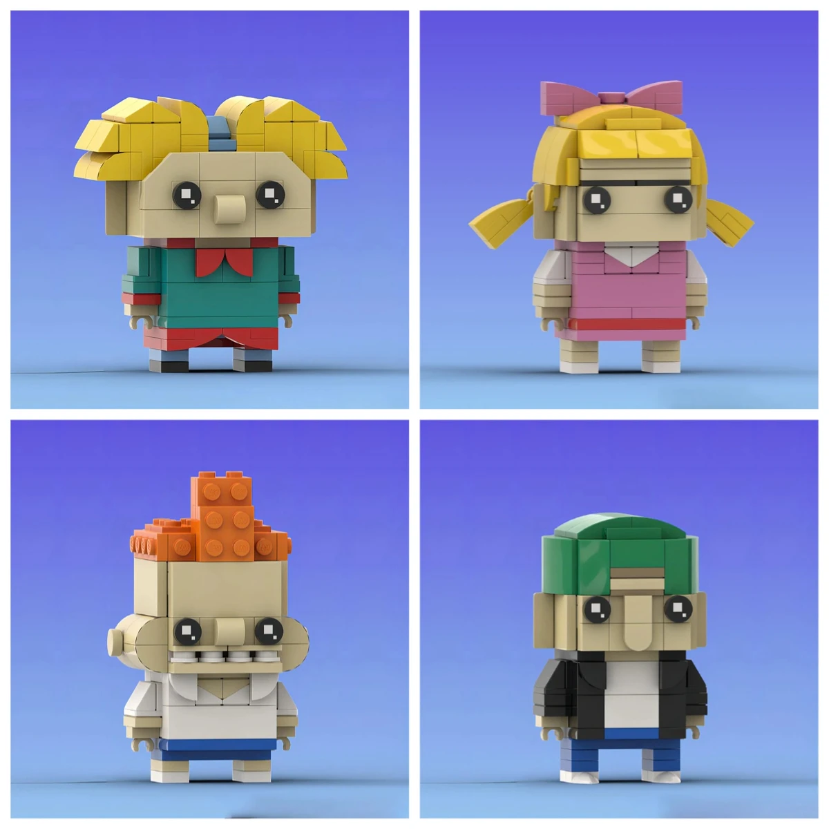 

Japanese Anime Alaudi Bricksheadz Movie Action Figure Set Cartoon Doll Model DIY Kids Building Blocks Assembly Toy Birthday Gift