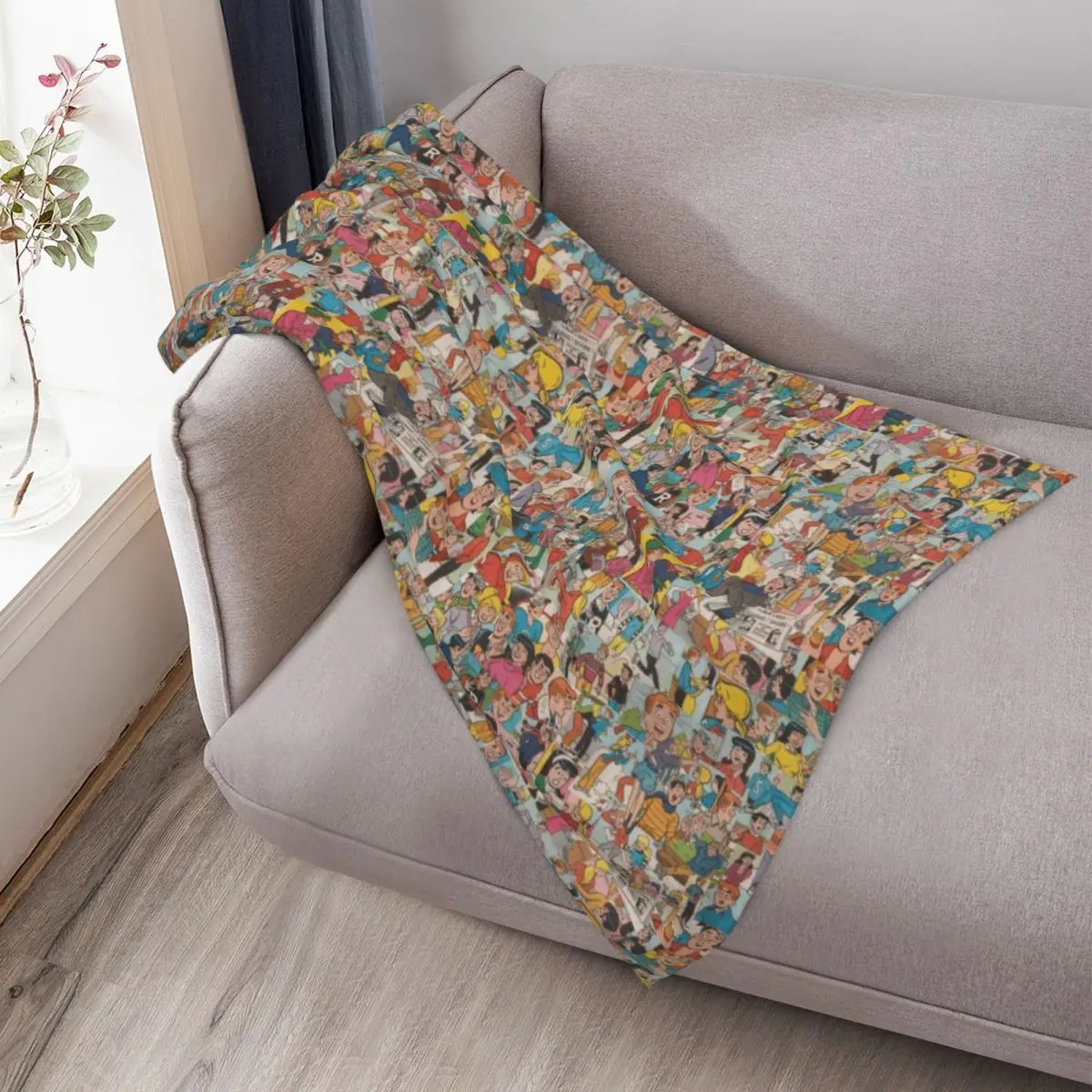 كولاج أرشي كوميكس # 2 رمي بطانية سرير أريكة للأريكة سرير رقيق أنعم البطانيات #3