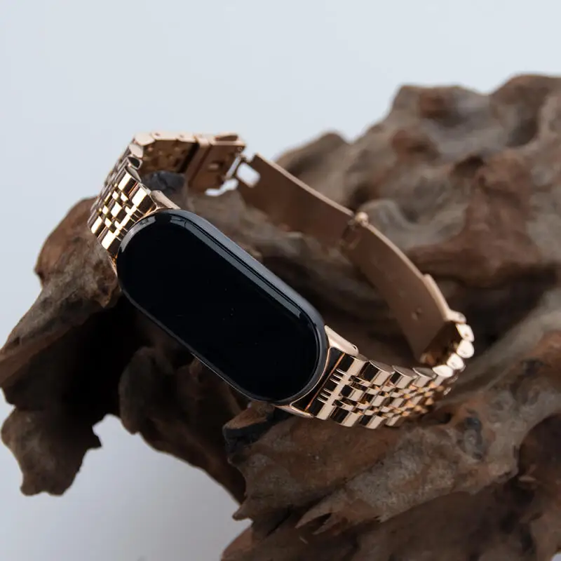 Edelstahl-Uhrenarmband für Xiaomi Mi Band 10 Smartwatch-Armband Metall Correa für Xiaomi Mi Band 8 9 10 Armband – Detail 10