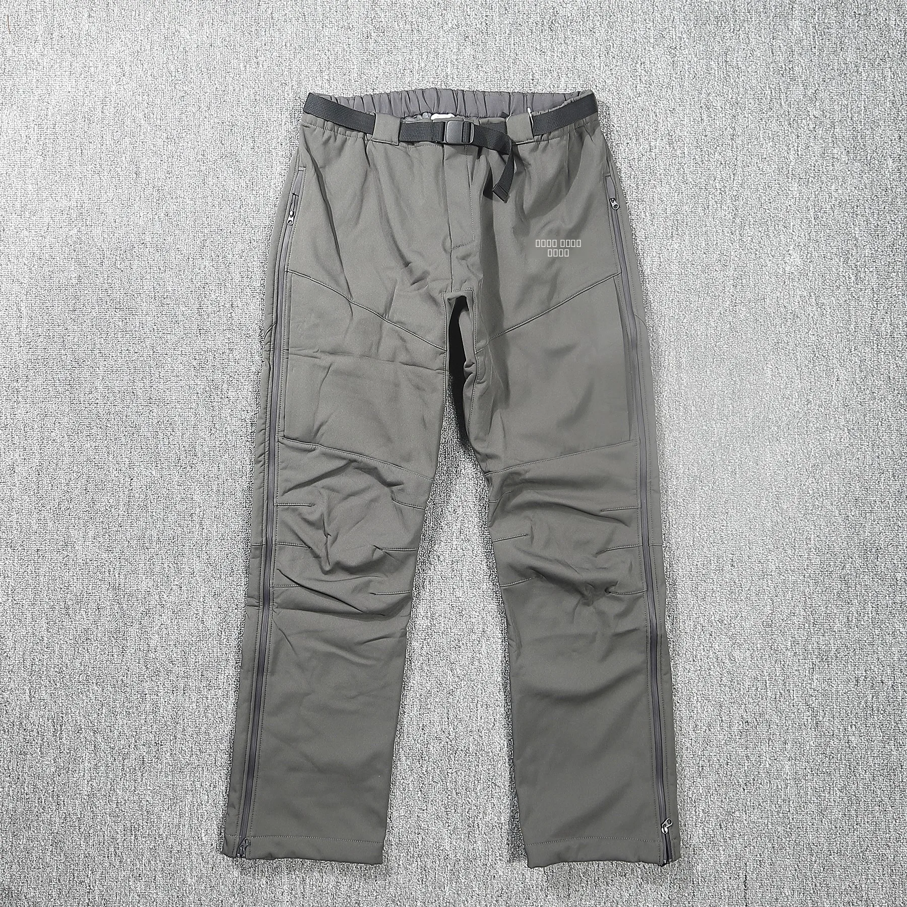 

Men's Outdoor Autumn Winter Straight Leg Pants Waterproof Windproof Zipper Embroidery Trousers Casual Faion Polyester Blend