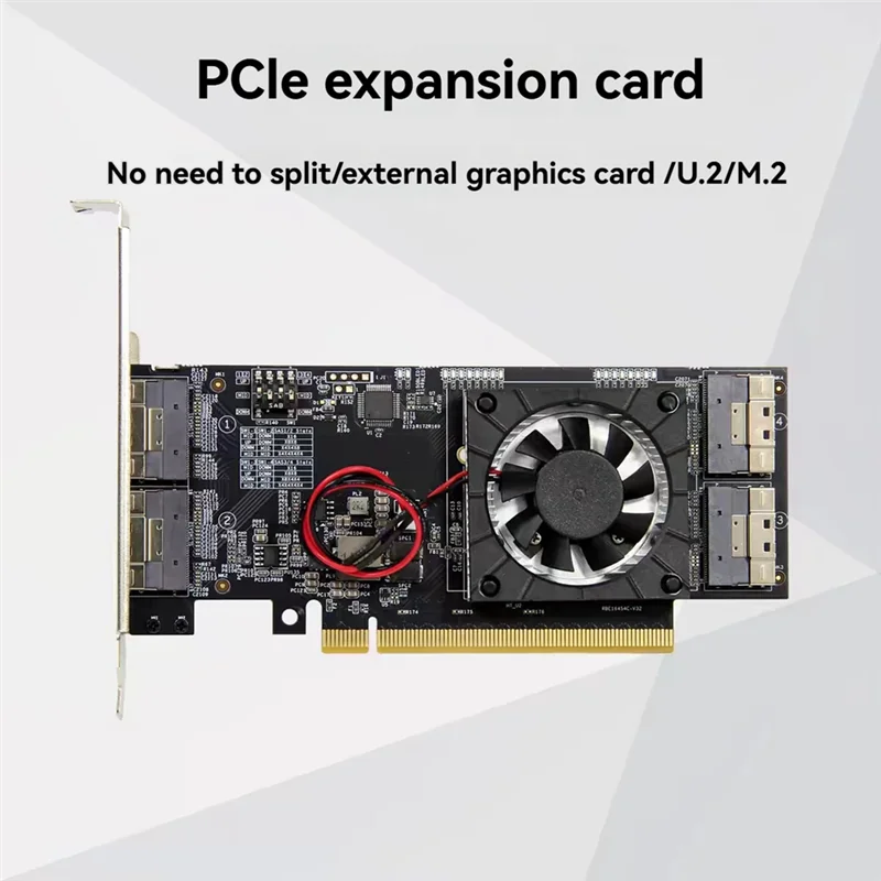 A13E-PLX8749 Split-Free Pcie Expansion Card M. 2 Nvme SSD U. 2 Integrated Compatibility Module External Graphics Card