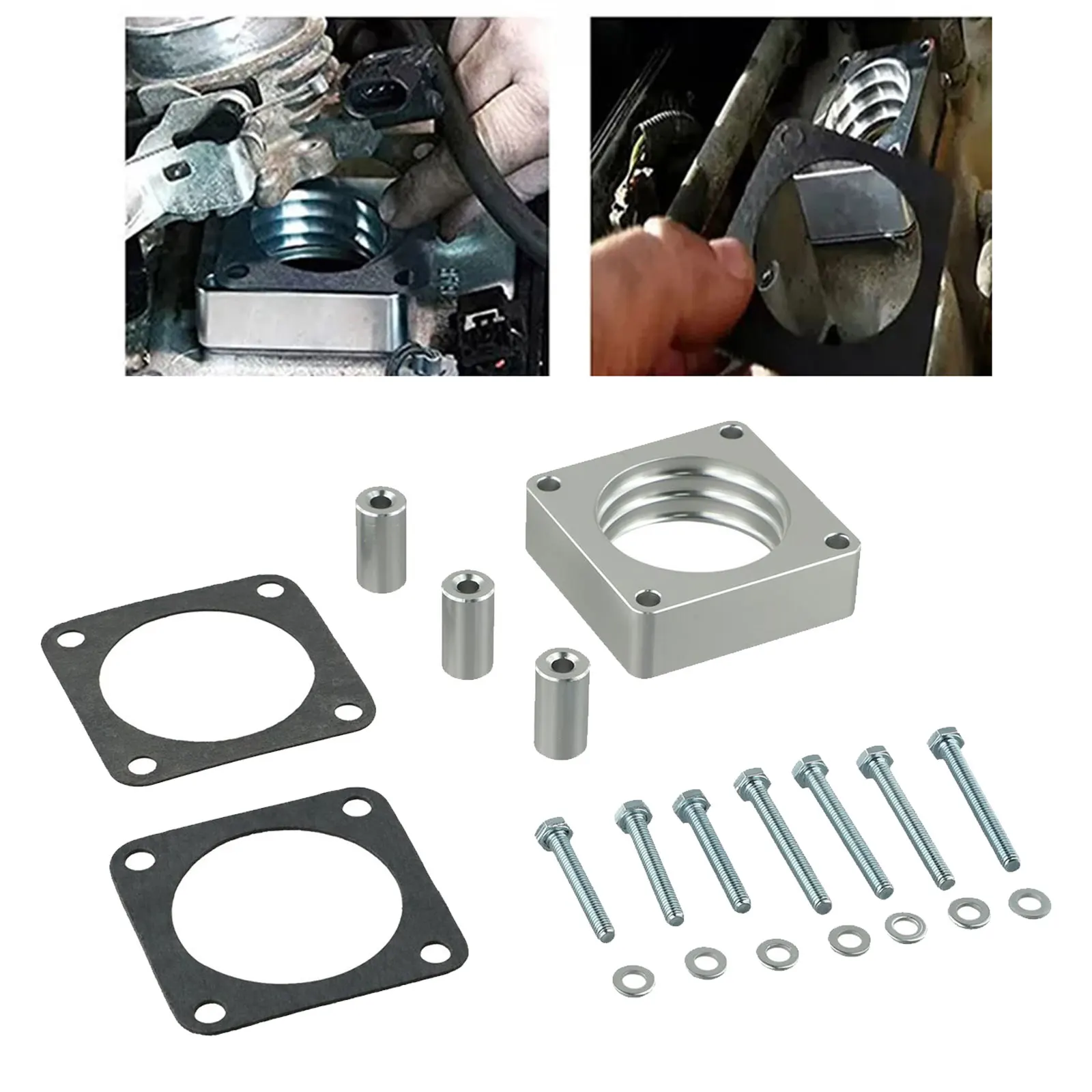 Throttle Body Spacer Kit for Jeep TJ for yj for cherokee for xj For WJ 4 Bolt 2 5L 4 0L Engines Boosts Torque and Fuel