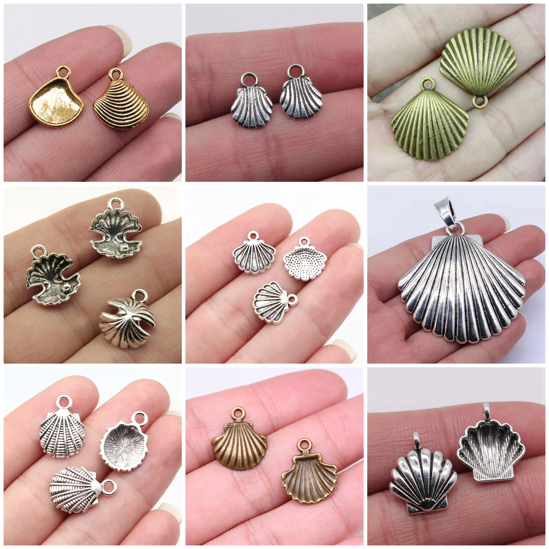 Natural Shell Charms Pendant Ocean Beach Charms Pendants For DIY Bracelet Necklace Jewelry Making Supplies