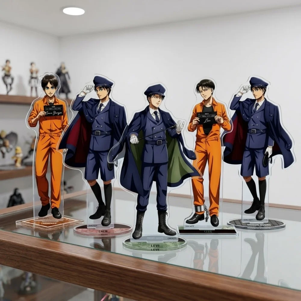Anime Acrylic Stand Attack on Titan 15cm Erwin Smith Animate Fair 2026 BIG HD Printing Figure Otaku Desk Decoration Keychain