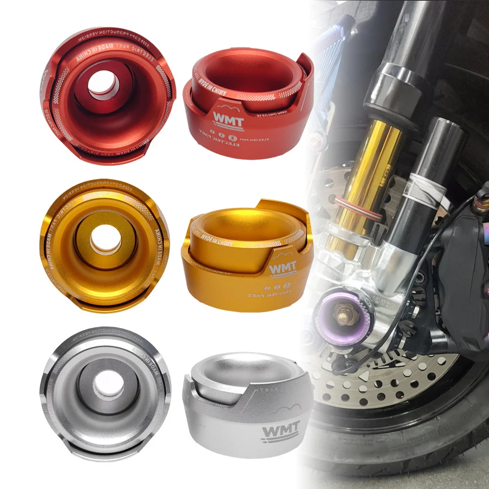 Universal Aluminum Alloy Drop Resistance Cup CNC Anodized Motorcycle Scooter Front Shock Absorber Ball Modified Part