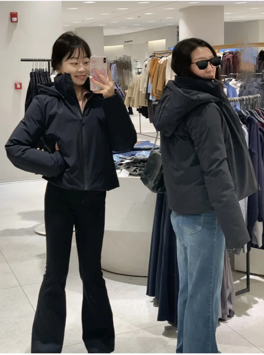 Autumn/Winter New  women's short imitation wind waterproof hooded thick warm cotton jacket Outdoor coat 4749703