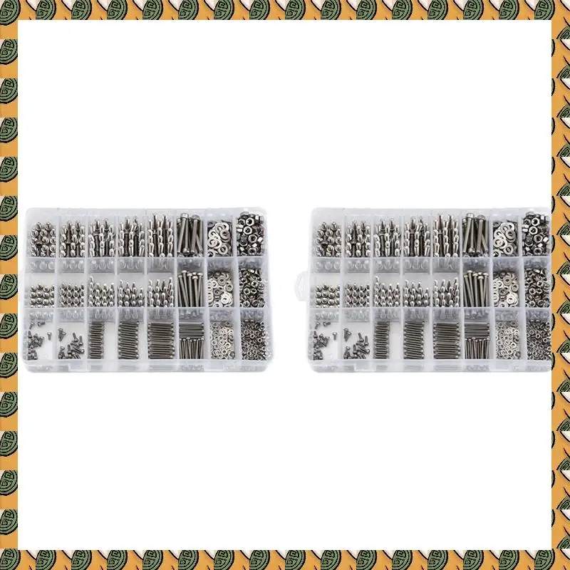 A77I 2160PCS M2/M3/ Stainless Steel Hex Socket Bolt And Nuts Set Fastener Hardware Hexagon Socket Head Cap Screws