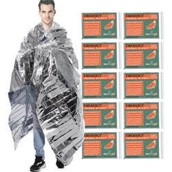 130/160*210CM Emergency Blanket Low Temperature Rescue First Aid Kit Insulation Blanket Lifesaving Warm Insulation Survival Edc