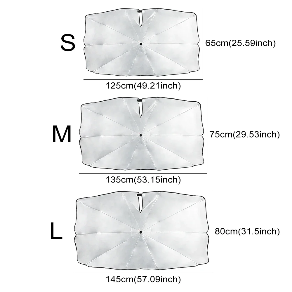 Guarda-chuva do pára-brisa do carro para GAC Trumpchi, pára-sol dobrável, tampa da janela frontal, interior automático, acessórios de proteção UV