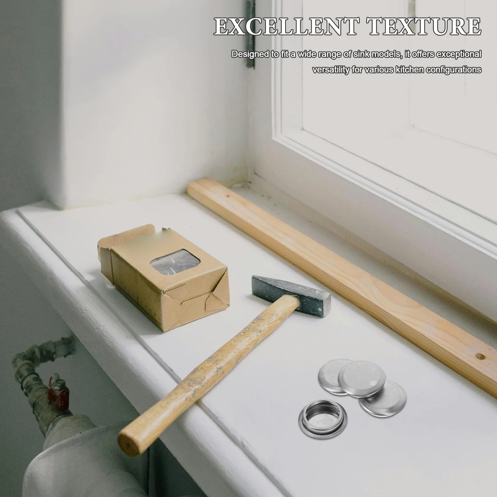 4 قطعة حوض الفولاذ المقاوم للصدأ ثقب يغطي صنبور المطبخ ثقب التوصيل غطاء الزخرفية ل حوض كونترتوب فتحات غير مستخدمة