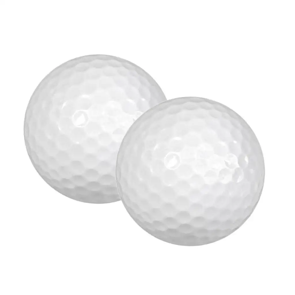 Bolas de golfe de borracha portáteis, prática interior e exterior, 3-6Pack, 2pcs