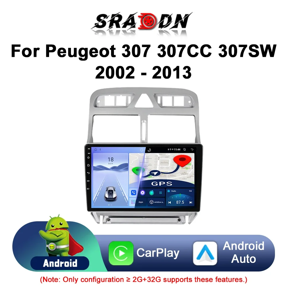 

Для Peugeot 307 307CC 307SW 2002 2003 2004 2005 2006 2007 2008 2009 2010 2011 2012 2013 Android Car Radio Автомобильный мультимедийный видеоплеер GPS-навигация Carplay Screen Auto Stereo