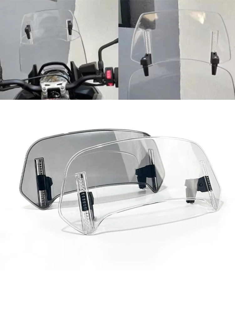 Fit for YAMAHA FZ6/FZ6 600 FZ1 FZ1000 FZ8 FZ1 Motorcycle Universal Windshield Extension Adjustable Spoiler Deflector Windscreen