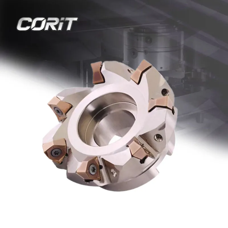 

CORIT MFWN900 Face Mill Milling Cutter Head 50-22-4T 63-22-5T 80-27-6T 100-32-7T CNC Milling Tool Insert WNMU080608 Heavy Cut