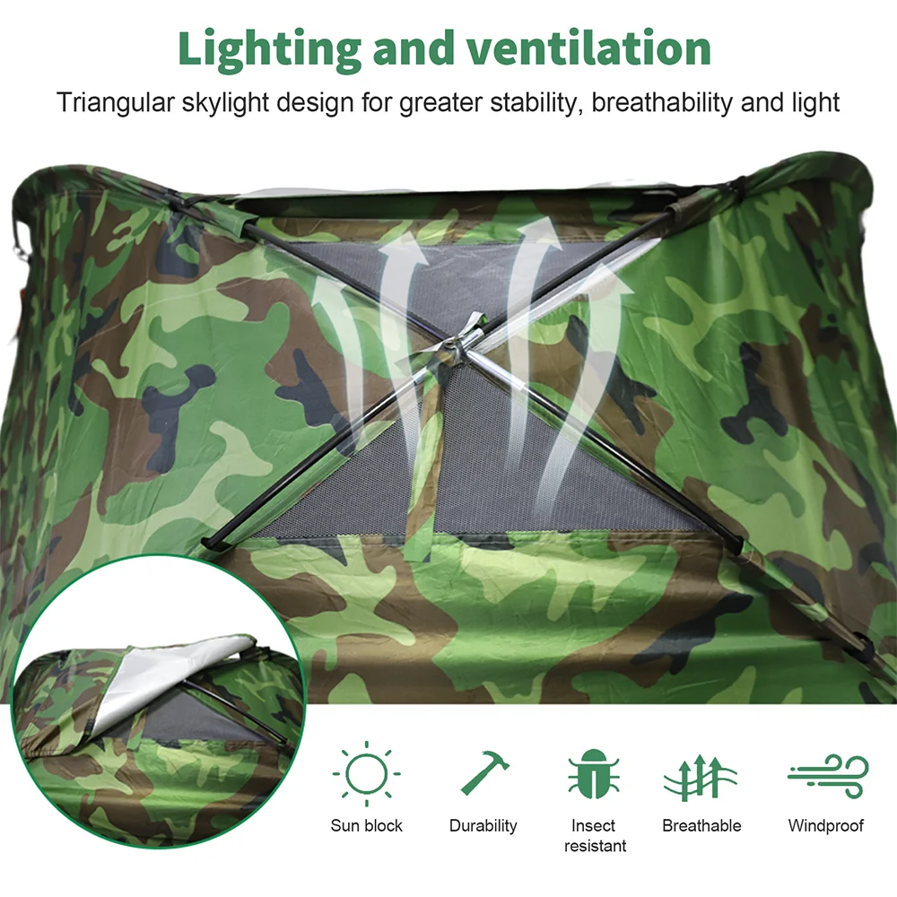 3/4 1/2 شخص خفيفة التخييم خيمة خفيفة في الهواء الطلق طبقة واحدة المحمولة خيمة ترحال المضادة للأشعة فوق البنفسجية طلاء للصيد على الشاطئ في الهواء الطلق