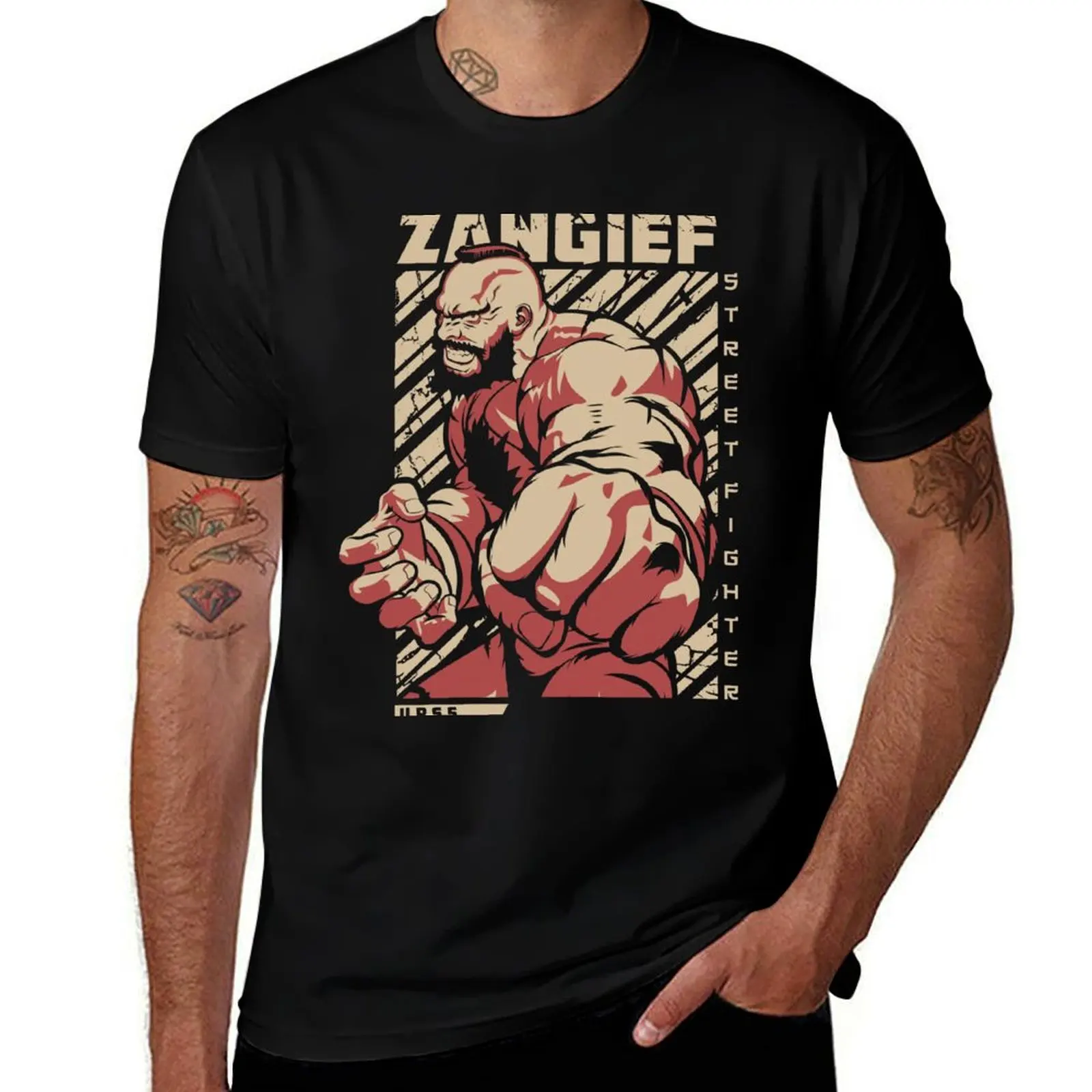 

Zangief - Street Fighter T-Shirt summer top valentines clothes mens graphic t-shirts anime