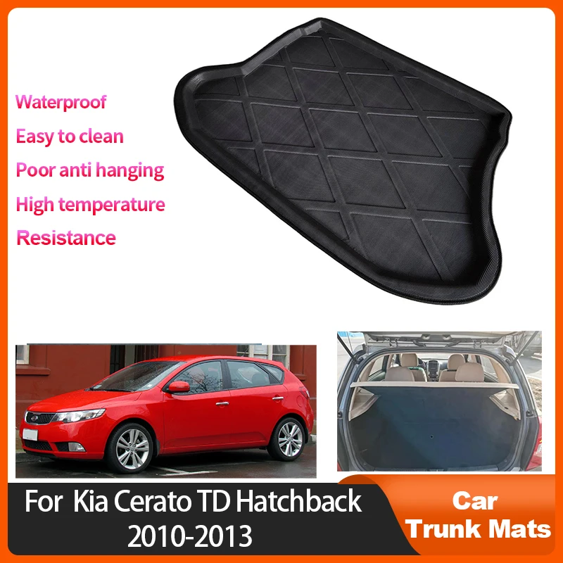 

Trunk Mat For Kia Cerato TD Hatchback 2010 2011 2012 2013 Auto Accessorie Waterproof EVA Trunk Storage Pad Anti-slip eazy Clean